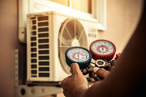 Professional Heat Pump Repair technician working in Harleigh, PA